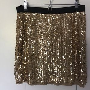 Sequin mini skirt